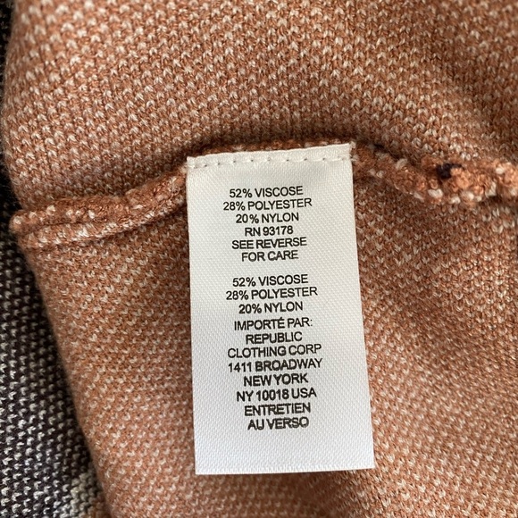 Tahari Dolman Sleeve V-Neck Striped Sweater NWT Size L - Picture 5 of 6